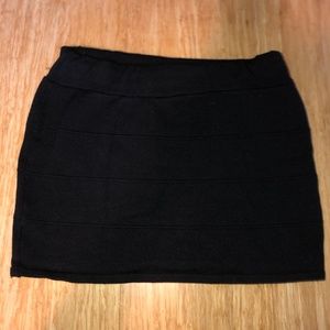 Urban Outfitters, black bodycon skirt